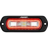 RIGID Industries - 52202 SR-L Series Marine Spreader Pod, 2 Wire, Flush Mount, Black W/Red Halo