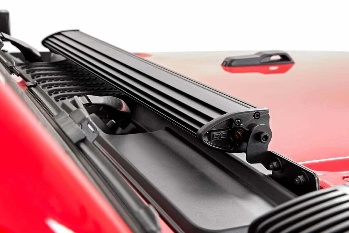 Rough Country - Jeep 30-inch LED Hood Kit (18-21 Wrangler JL, 20-21 Gladiator JT - Black-Series) - 70054