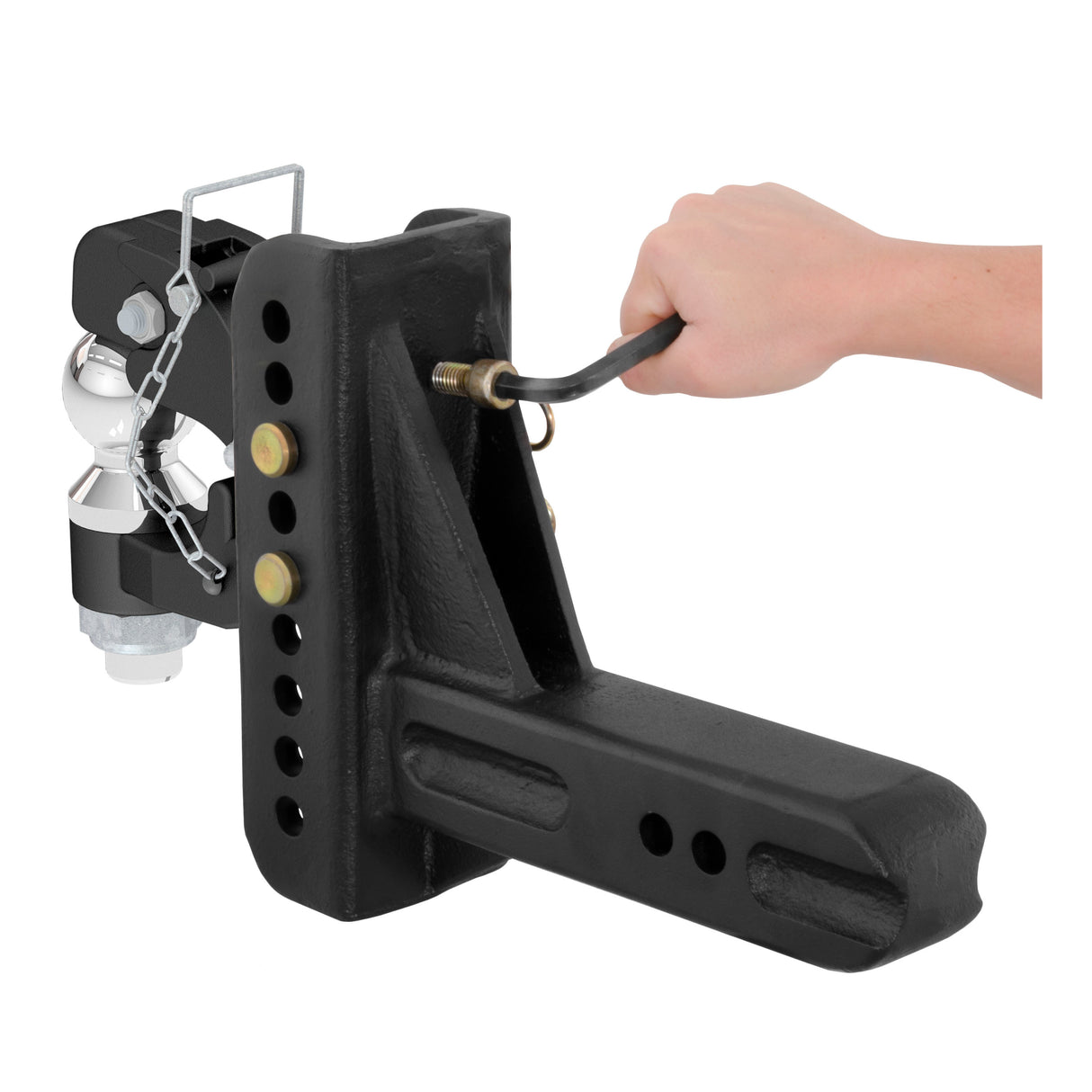 Curt - Adjustable Channel Mount with 2-5/16" Ball & Pintle (2-1/2" Shank, 20,000 lbs.) - 45908