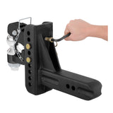 Curt - Adjustable Channel Mount with 2-5/16" Ball & Pintle (2-1/2" Shank, 20,000 lbs.) - 45908