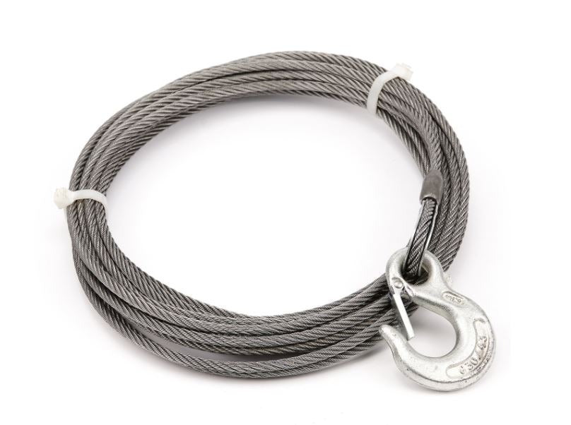 Warn - Replacement Steel Winch Rope - 1/4 in x 40 ft, EIPS - 24890