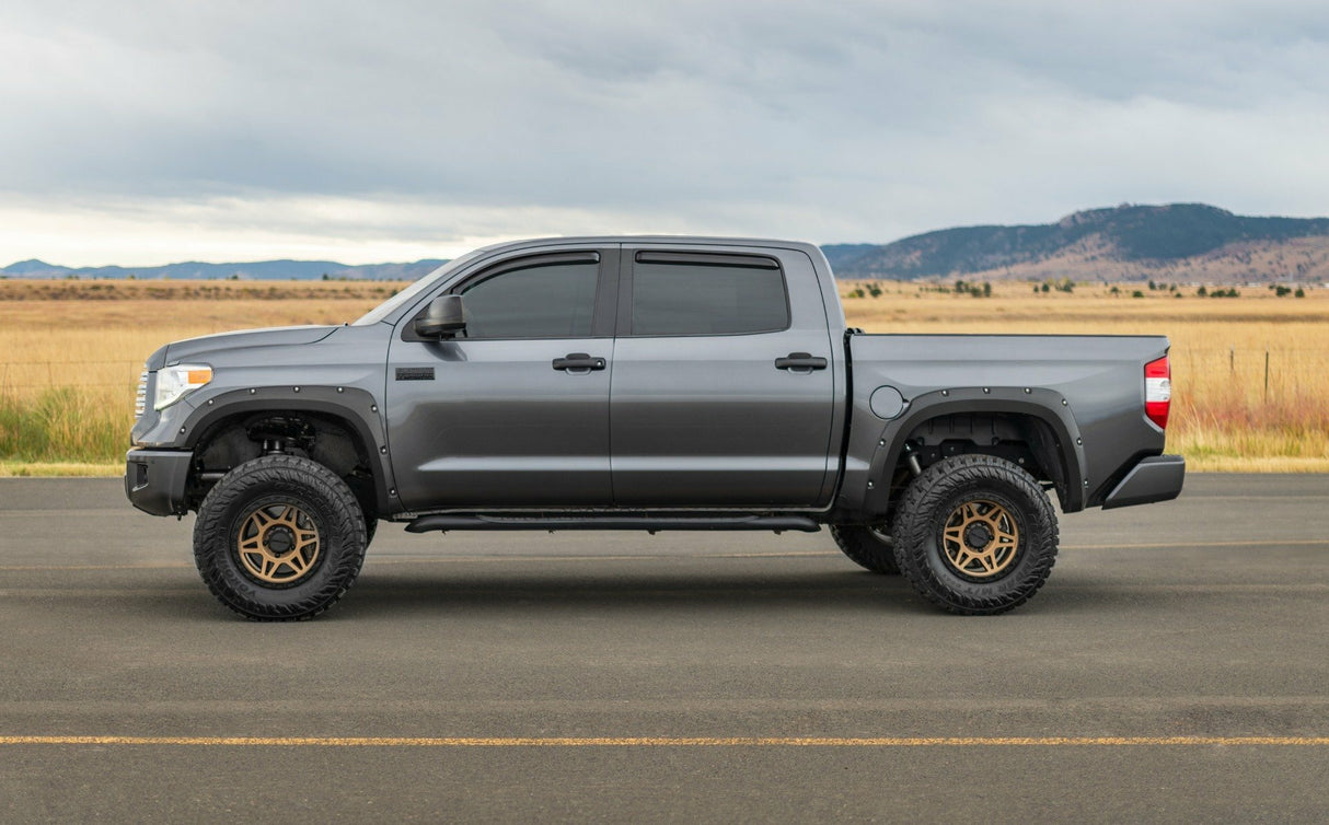 Rough Country - Pocket Fender Flares - 6V7 Army Green - Toyota Tundra 2WD/4WD (2014-2021) - F-T11411A-6V7