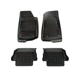 Rugged Ridge - All Terrain Floor Liner Kit, Front/Rear, Black, 18-20 Jeep Wrangler JL, 2 Dr - 12987.43