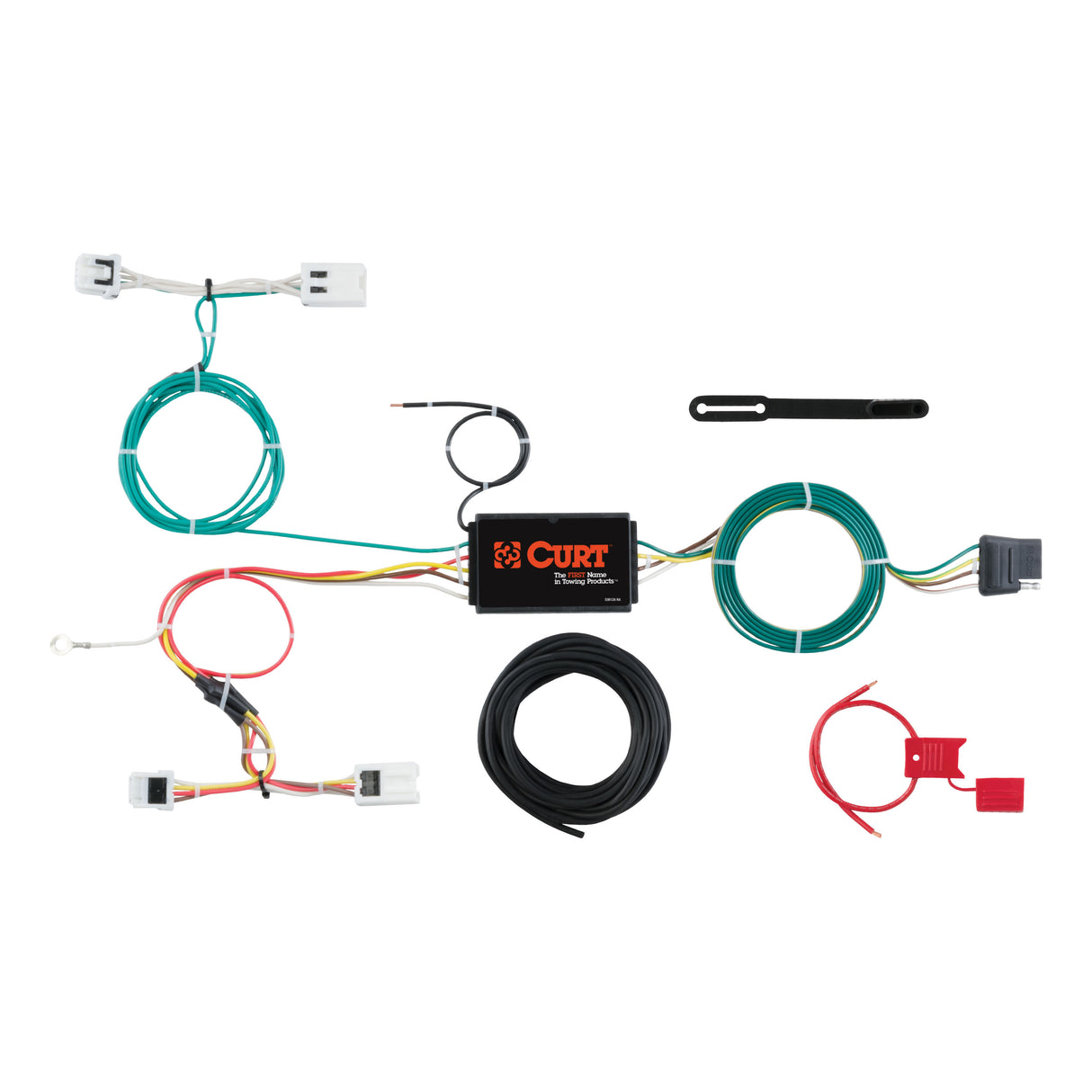 Curt - Custom Wiring, 4-Way Flat Output, Select Chevrolet City Express, Nissan NV200 - 56279