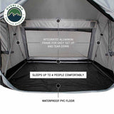 Overland Vehicle Systems - LD P.S.T. - Portable Safari Ground Tent Large, Grey Body and Grey Trim - 18252520