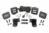 Rough Country - LED Light - Rear Mount - 2" Black Pair - Spot - Polaris Ranger 1000 Ranger XP 1000 - 93082