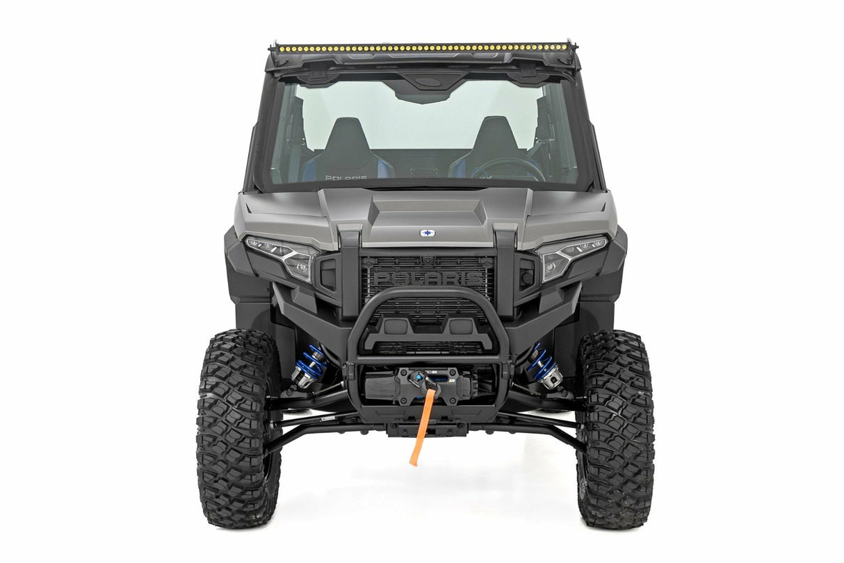 Rough Country - 50 inch Single Row Light Mount - Front - Black Series - Polaris Xpedition ADV-5 - 93192