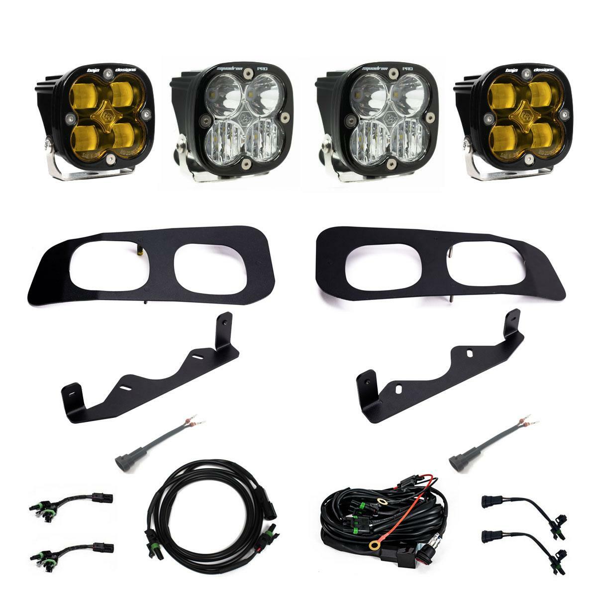 Baja Designs 448228 Squadron SAE/Squadron Pro Dual Fog Pocket Light Kit