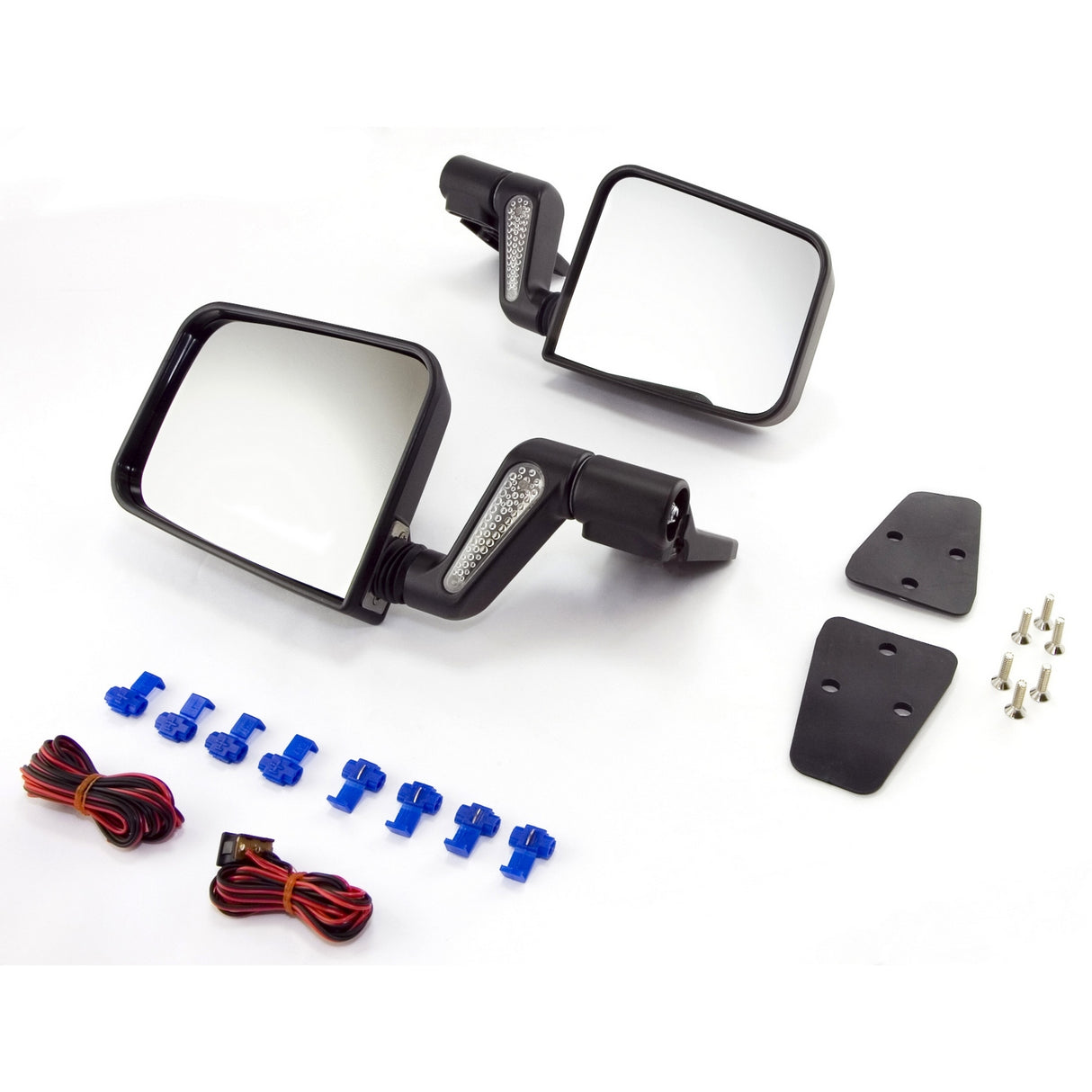 Rugged Ridge - Heated Door Mirror Kit, Black; 87-02 Jeep Wrangler YJ/TJ - 11002.20