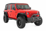 Rough Country - Oval Nerf Steps - 4 Door - Black - Jeep Wrangler Unlimited (18-23) - 21016