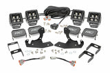 Rough Country - Chevrolet LED Fog Light Kit - Black Series w Amber DRL (11-14 Silverado HD) - 70628DRLA