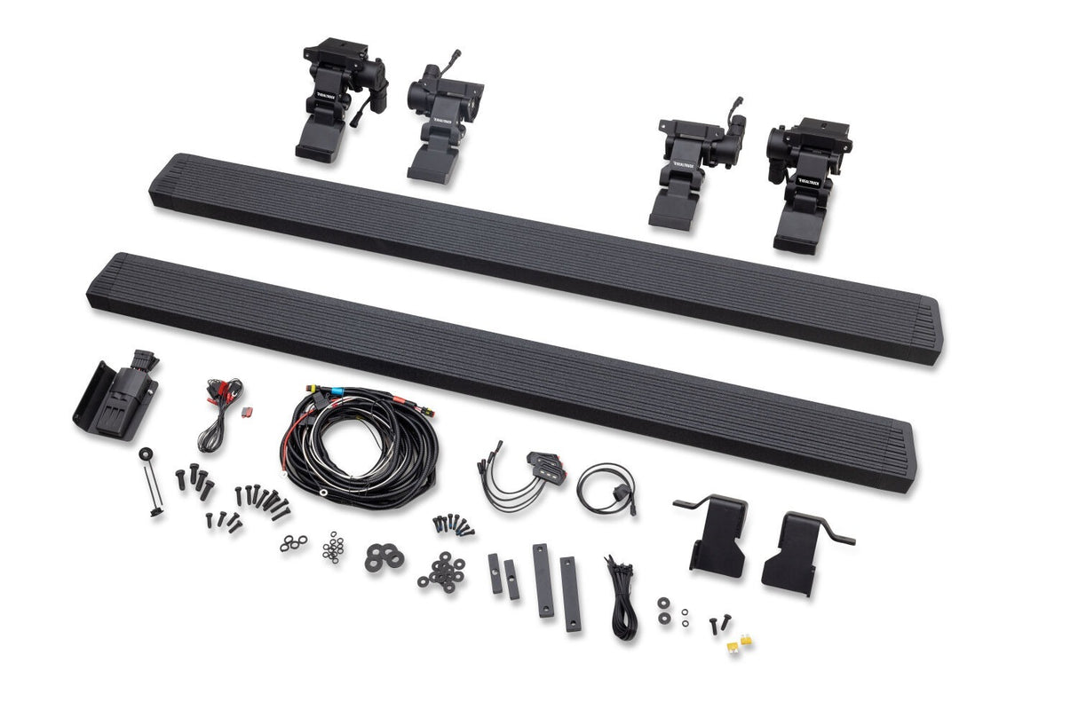 Go Rhino 20450674T - E1 Electric Running Boards With Mounting Brackets - Protective Bedliner Coating