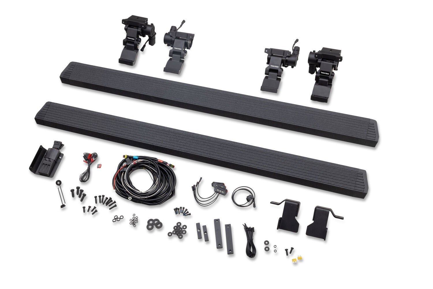 Go Rhino 20450674T - E1 Electric Running Boards With Mounting Brackets - Protective Bedliner Coating
