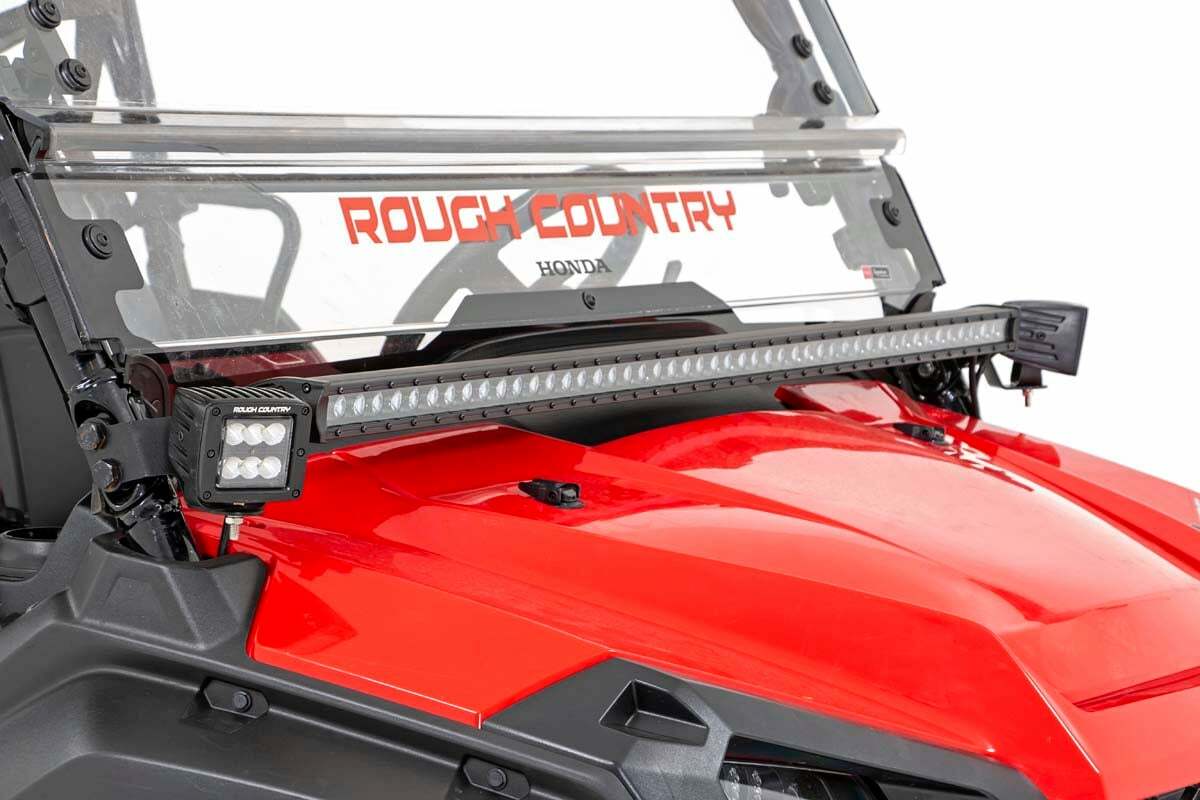 Rough Country - LED Light Kit - Cage Mount - 2" Black Pair - Honda Pioneer (17-19) - 92009