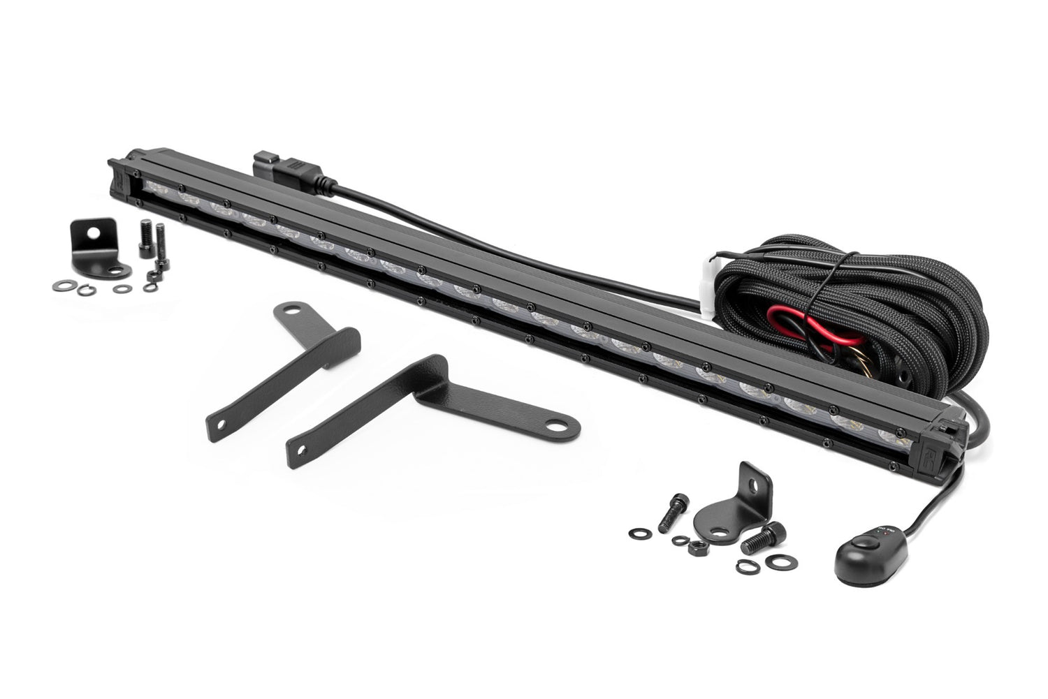 Rough Country - LED Light Kit - Bumper Mount - 20" Black Slim Line - Toyota Tundra (22-24) - 71077