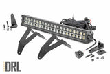 Rough Country - LED Light Kit - Bumper Mount - 20" Black Dual Row - Amber DRL - Ram 1500 (19-23) - 70779DRLA