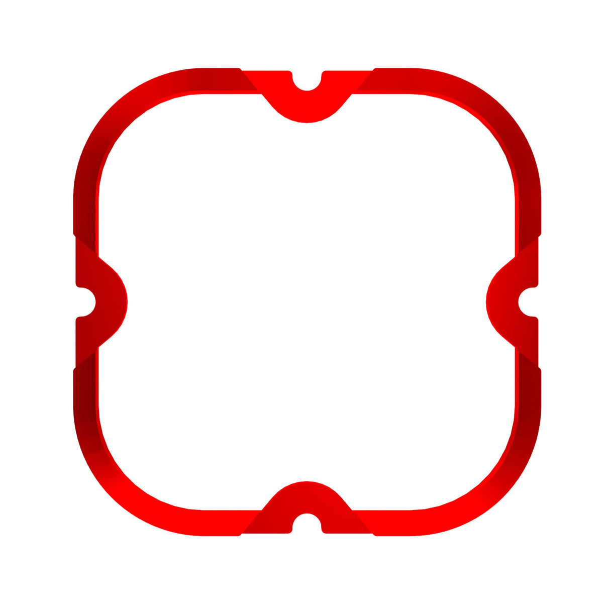 KC HiLiTES 30571 KC Bezel Ring KC FLEX ERA 4 Red 1PC