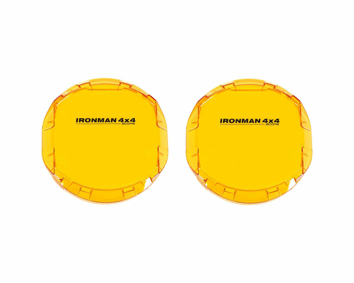 IronMan 4x4 - 5" Scope LED Driving Light Covers (Amber) - IDL050COVERSAMB