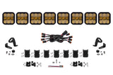 Diode Dynamics - SS5 Pro Universal CrossLink 8-Pod Lightbar Yellow Combo - DD7249
