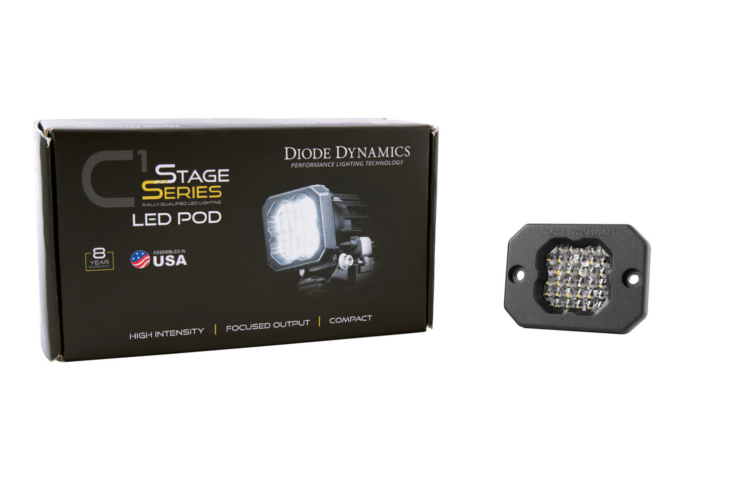 Diode Dynamics - Stage Series C1R White Flood Flush Mount LED Pod (one) - DD7427S