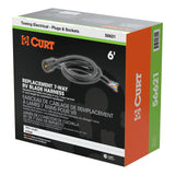 Curt - Replacement 7-Way RV Blade with 6' Wires (Trailer Side, Packaged) - 56621