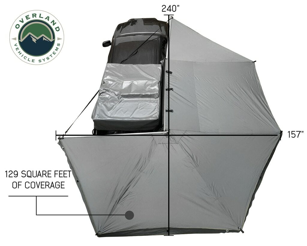 Overland Vehicle Systems - Nomadic Awning 270 Awning with Walls Passenger - 19549907
