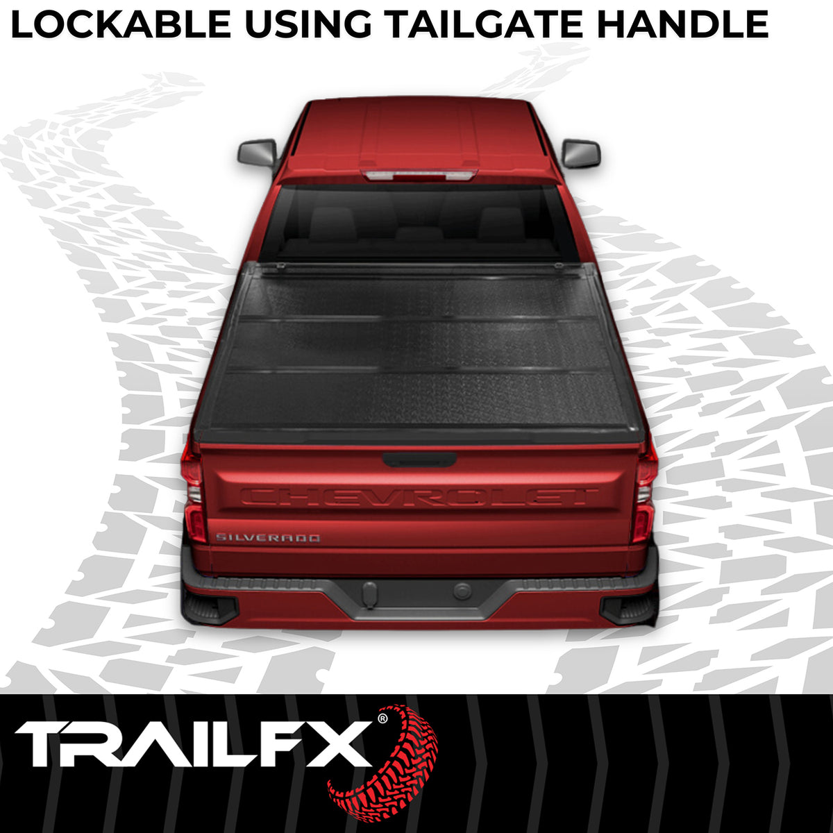 TrailFx - Hard Trifold Tonneau Cover For GM Silverado/Sierra 1500 5.7' (TFX1527)