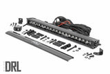 Rough Country - Black Series LED Light Bar - Amber DRL - 20 Inch - Single Row - 70720BLDRLA