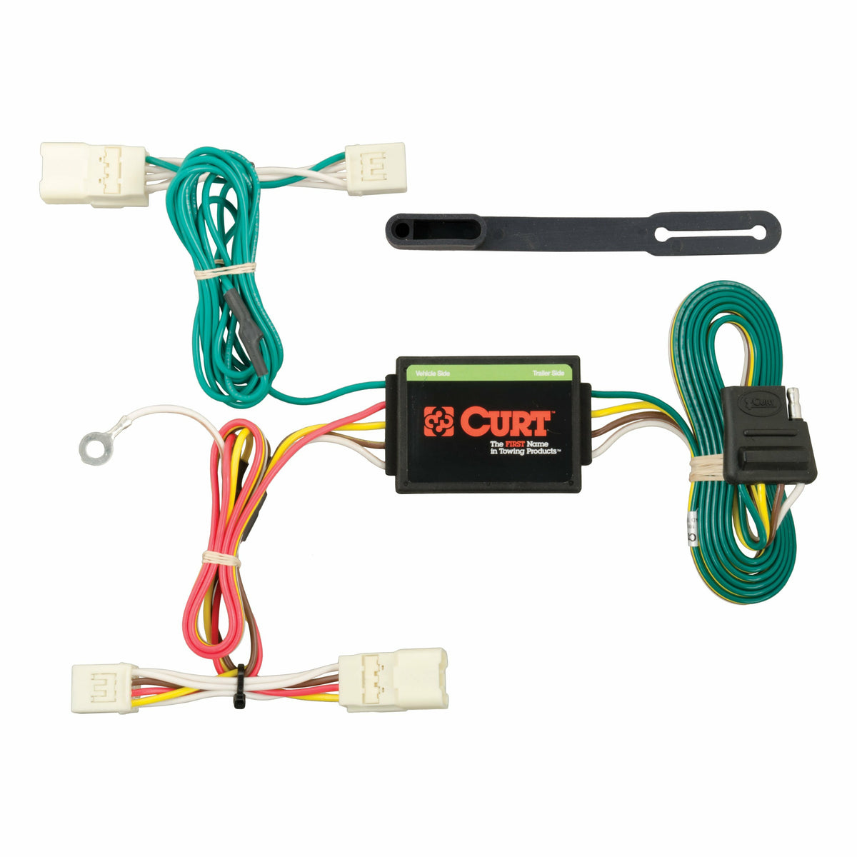Curt - Custom Wiring Harness, 4-Way Flat Output, Select Mitsubishi Mirage, G4 - 56223