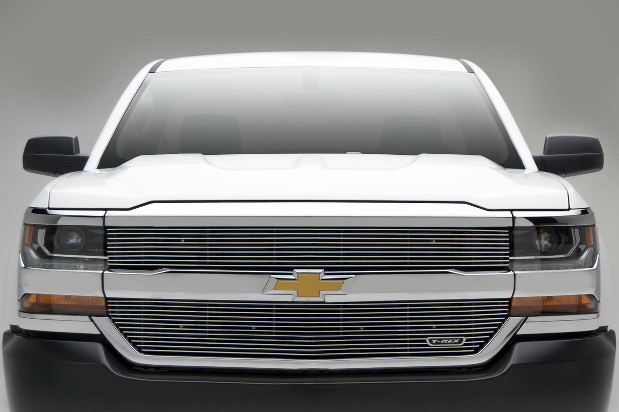 T-Rex Grilles - 2 Pc Horizontal Aluminum Laser Billet Grille Overlay - 6211270