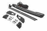 Rough Country - LED Light Kit - Grille Mount - 30" Black Single Row - White DRL - Ford Raptor (17-20) - 70701BLDRL