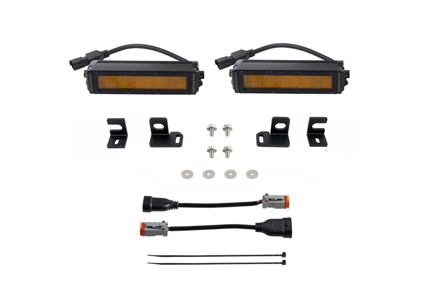 Diode Dynamics - SS6 LED Fog Light Kit for 2024+ Toyota Tacoma, Amber Wide - DD7932