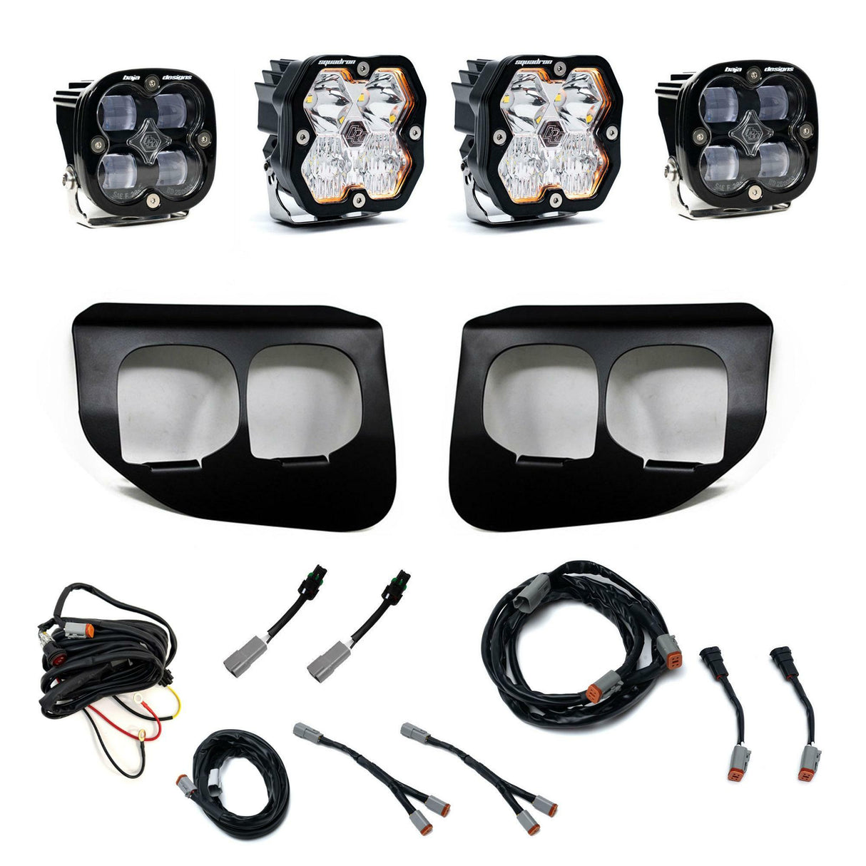 Baja Designs - 44-0041 Squadron 2.0 Sport/Squadron SAE Dual Fog Pocket Light Kit
