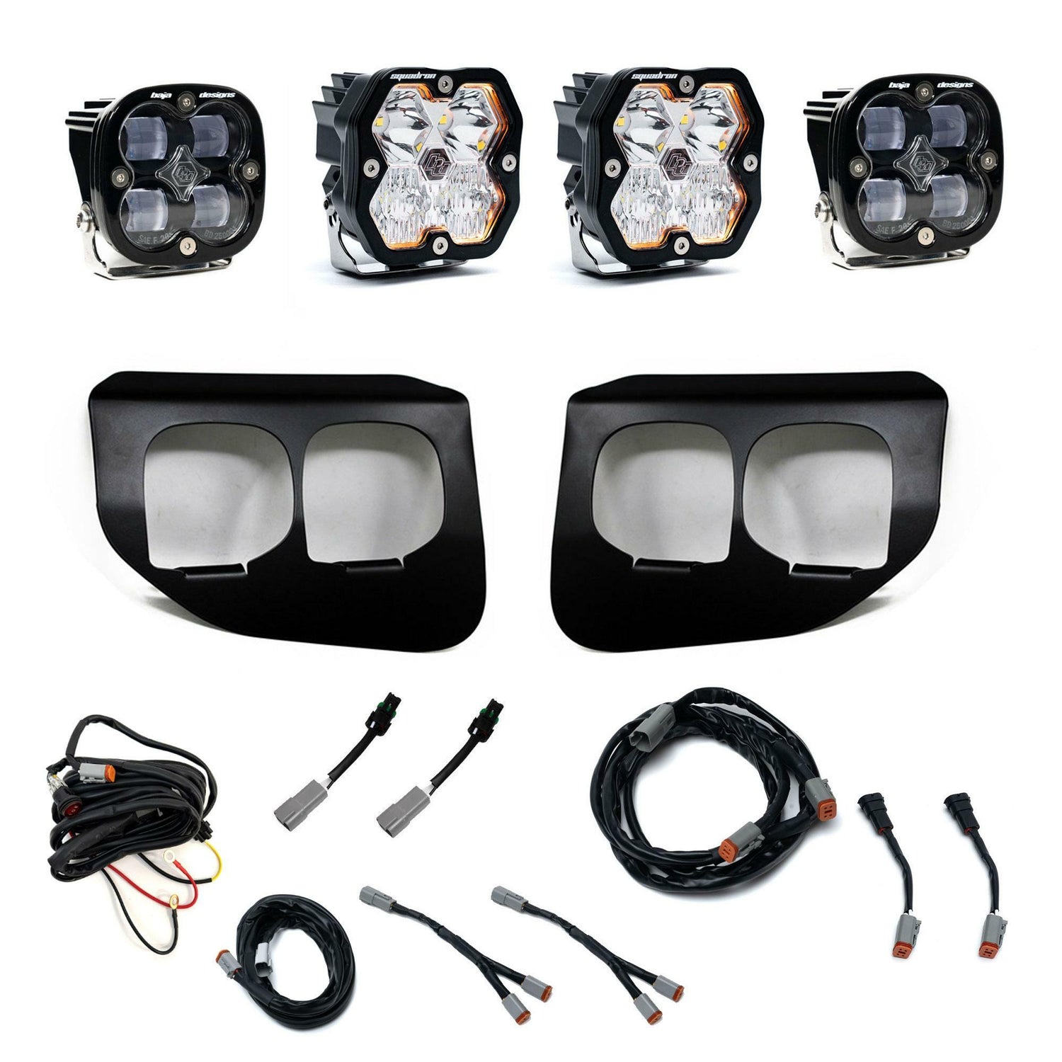 Baja Designs - 44-0041 Squadron 2.0 Sport/Squadron SAE Dual Fog Pocket Light Kit