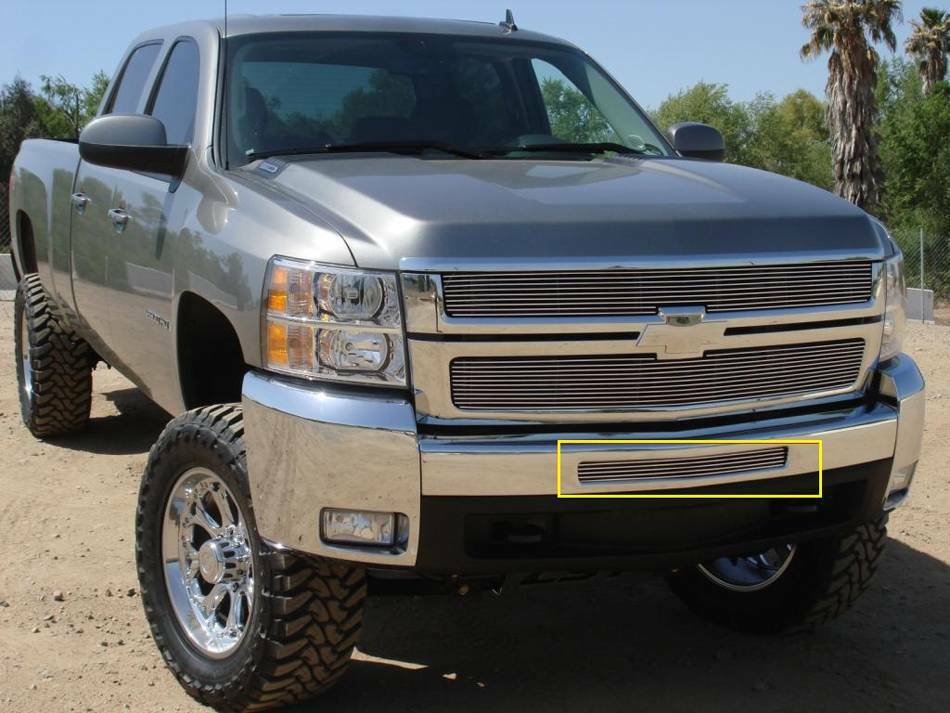 T-Rex Grilles - 1 Pc Horizontal Aluminum Billet Bumper Grille Bolt-On - 25112