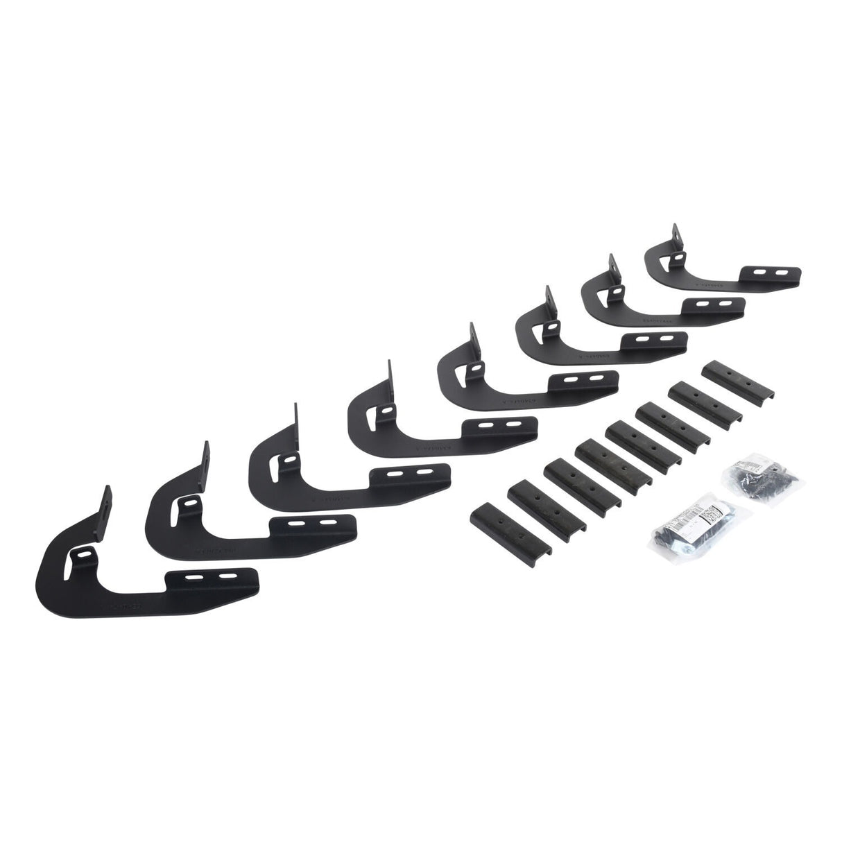 Go Rhino 63443973PC - RB10 Running boards - Complete Kit: RB10 Running board + Brackets - Protective Bedliner coating