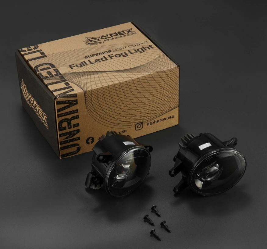 AlphaRex 210001 DoubleTap Dual Color LED Projector Fog Lights