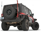 Warn - Elite Rear Bumper for 2007-2017 Jeep Wrangler JK - Tire Carrier Compatible - 89525