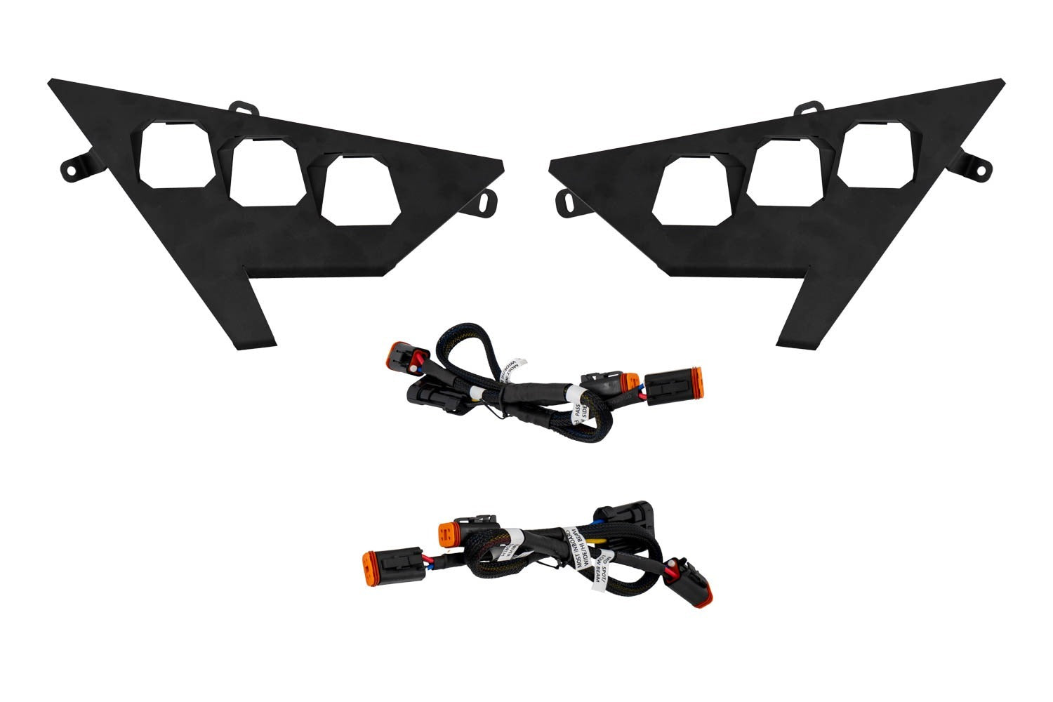 Diode Dynamics -Polaris RZR Headlight Wiring Harnesses and Brackets Only (pair) - DD7672P - DD7672P