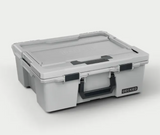 Decked - Halfrack 32 - D-co Case - includes one (1) D-co tray - Cool Gray with black latches   - A0020-HRAK-GRY