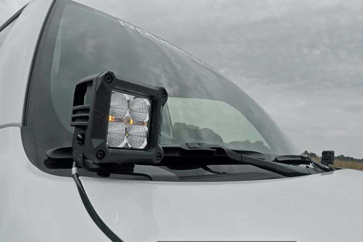 Rough Country - LED Light Kit - Ditch Mount - 2" Black Flood Pair - Toyota 4Runner (10-23) - 70799