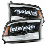 AlphaRex 880590 LED Projector Headlights Plank Style Design Gloss Black