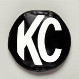 KC Hilites - 5" Vinyl Cover - KC #5400 (Black with White KC Logo) - 5400