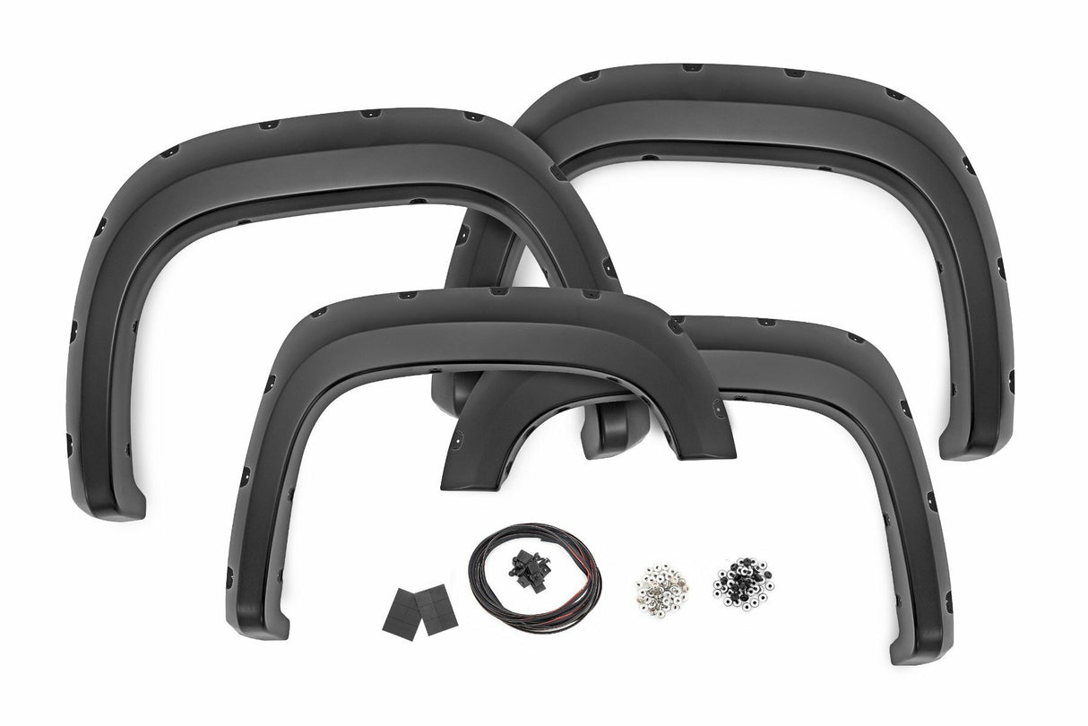 Pocket Fender Flares - GBA Black - 6'7(in.) & 8' Bed - GMC Sierra 1500 (07-13)