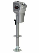 Husky Towing 82022 Elect 5K Cap 18" Travel with 6" Drop Down Leg 3 HO LEDS With Remote Silver