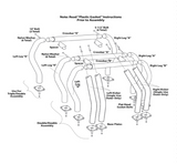 Go Rhino 9809560DDB - Double Bar/Double Kicker (Between Wheel Wells) - Black Powdercoat