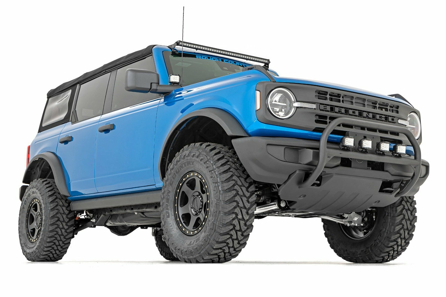 Rough Country - Nudge Bar - 4 Inch Round Led (x4) - Ford Bronco 4WD (2021-2023) - 51049