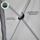 Overland Vehicle Systems - LD P.S.T. - Portable Safari Ground Tent Large, Grey Body and Grey Trim - 18252520