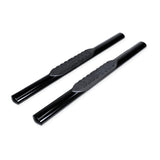 TrailFx - 4" Oval Straight Step Bar For Nissan Titan Crew- Black (A1544B)