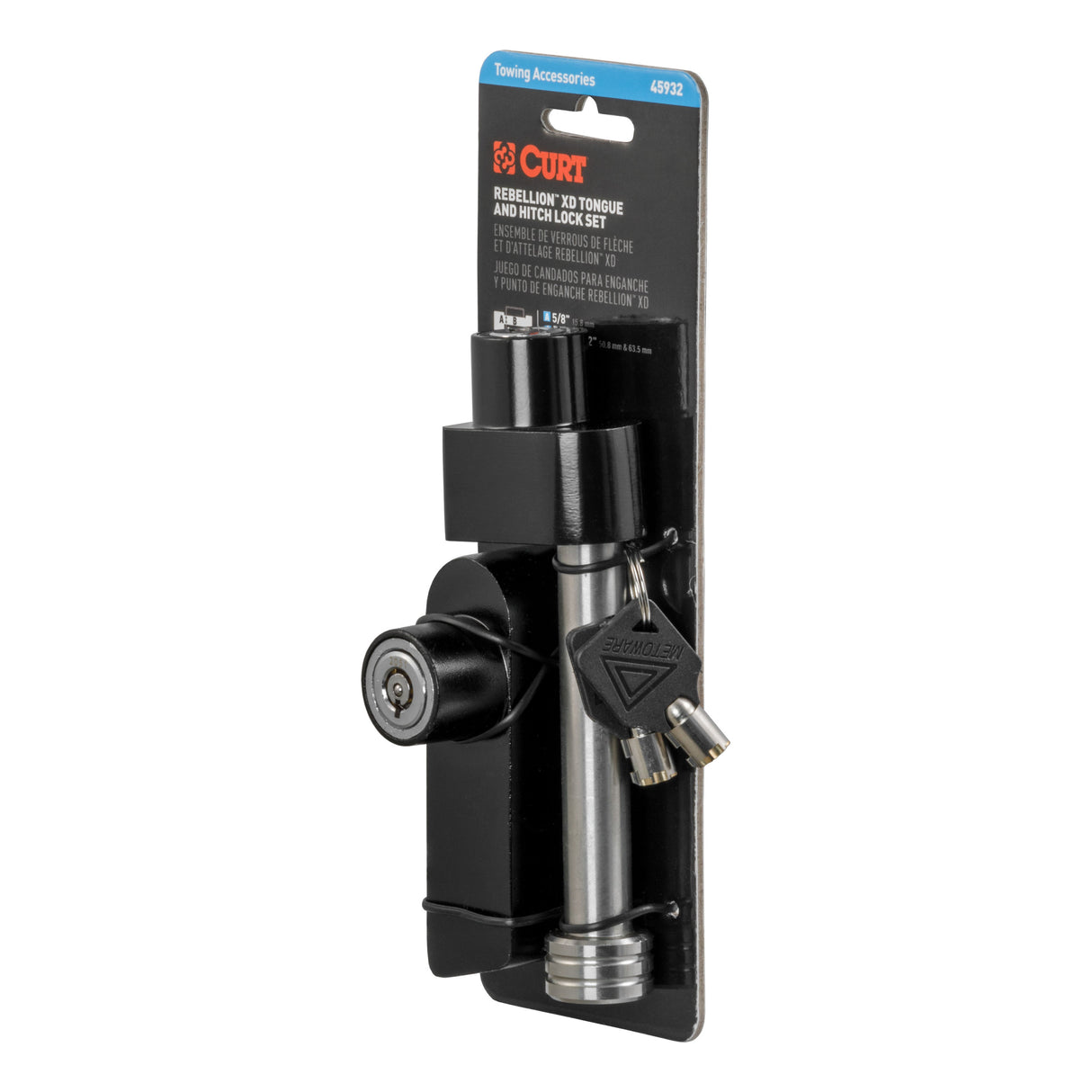 Curt - Rebellion XD Tongue and Hitch Lock Set - 45932